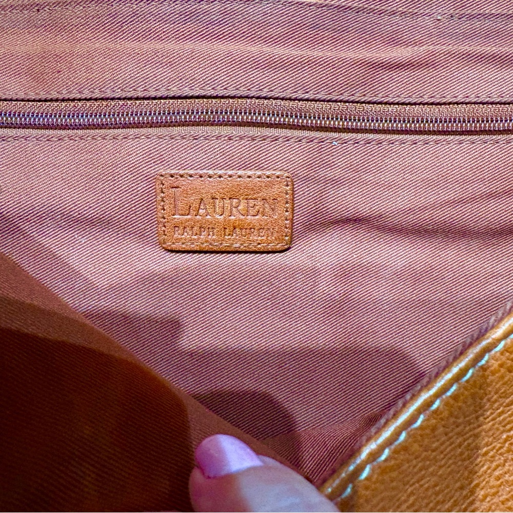 Lauren by Ralph Lauren Shoulder Bag in Saddle Tan - Picture 5 of 11